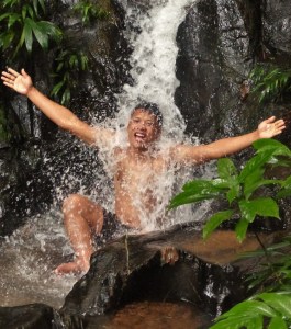 Waterfall Joy, Brownsberg Nature Park