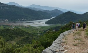 Salt pans from Napoleon's road, Croatia