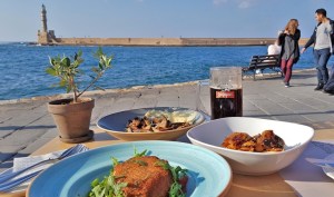 lunch at taverna monastiri, chania